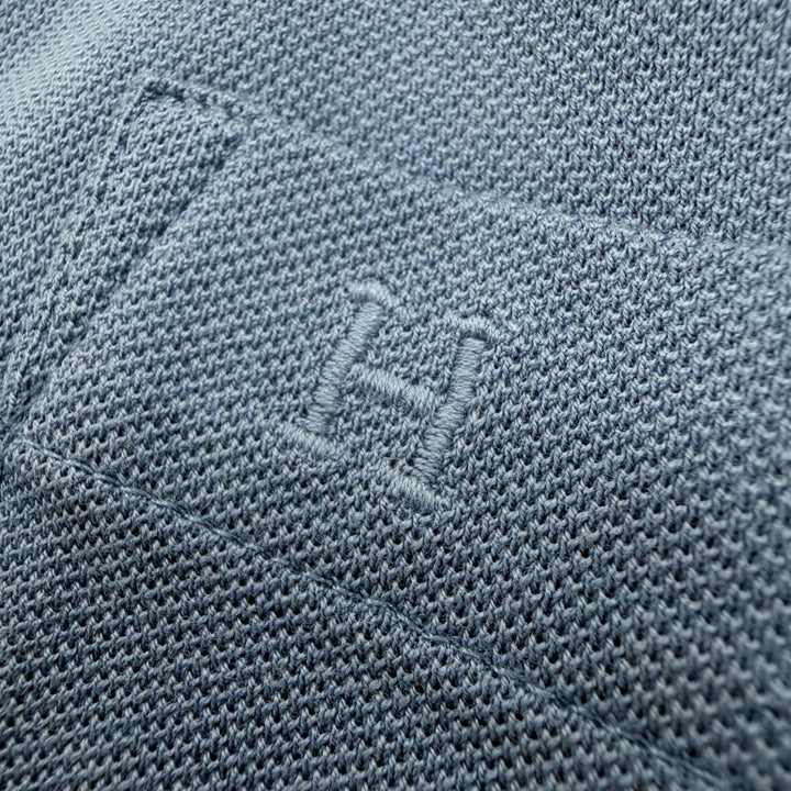 Great HERMES Short sleeve polo shirt blue cotton mens L