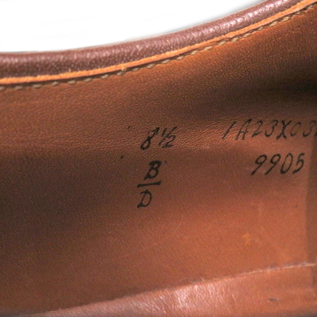 Great ALDEN Dress shoes Valley Last Brown whiskey cordovan Leather mens 8.5 9905