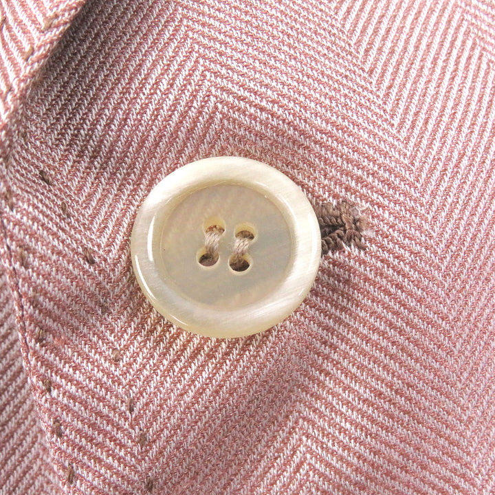 Excellent Brioni tailored jacket Single Blazer pink cashmere mens 50