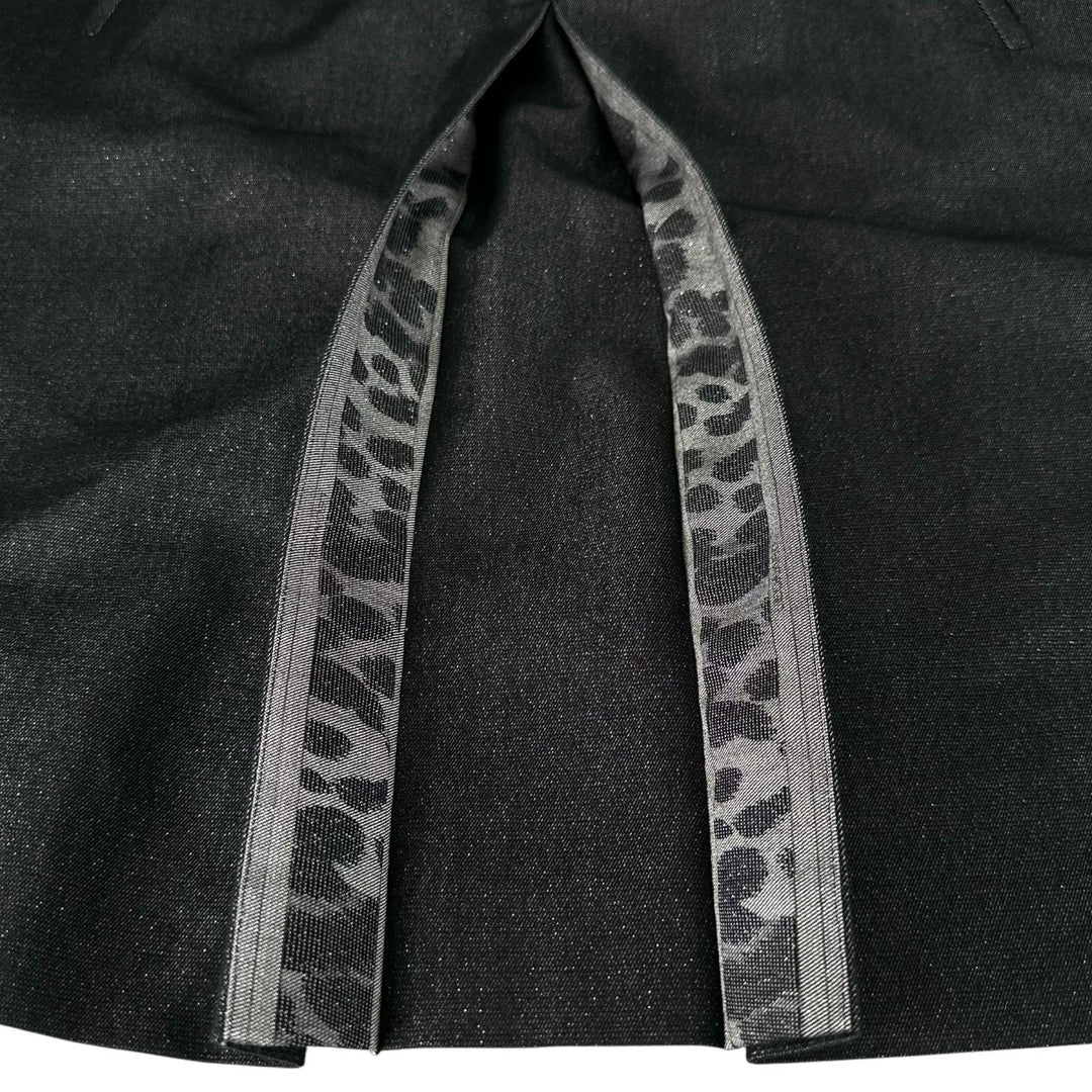 Excellent LEONARD FASHION one piece Monogram Pattern Sleeveless black silk L