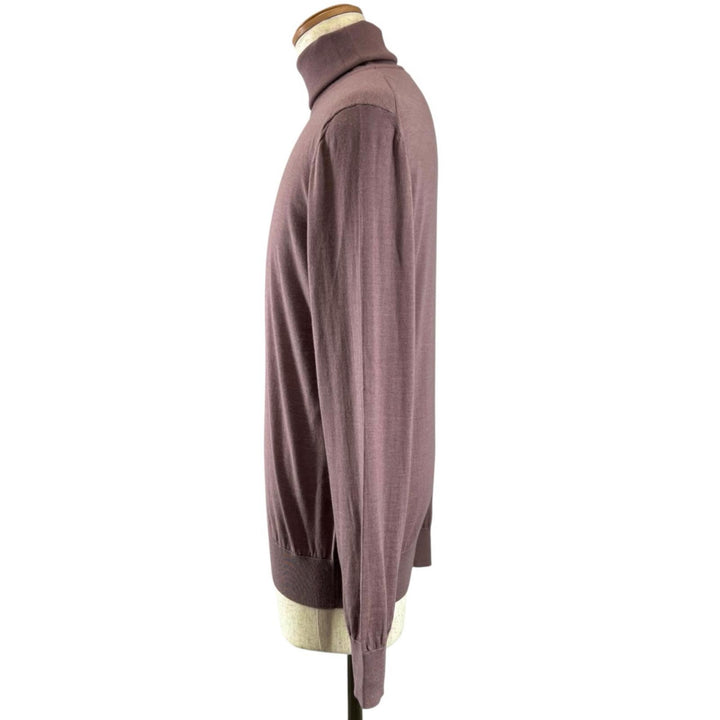 Excellent Ermenegildo Zegna knit High-gauge turtleneck shirt cashmere 50