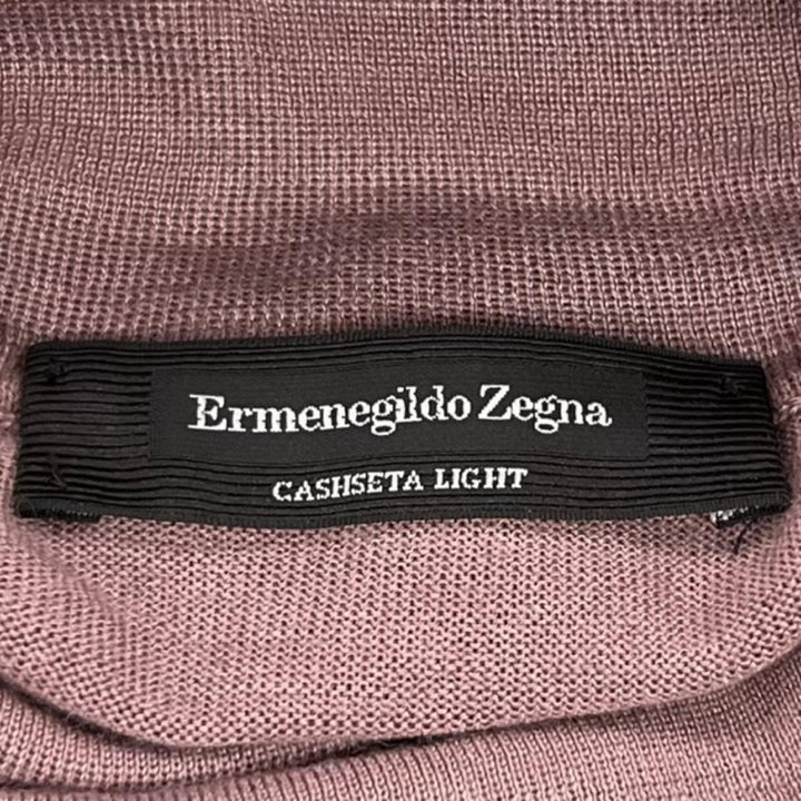 Excellent Ermenegildo Zegna knit High-gauge turtleneck shirt cashmere 50