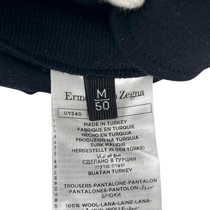 Excellent Ermenegildo Zegna Pants High performance leather accents, pleated Navy