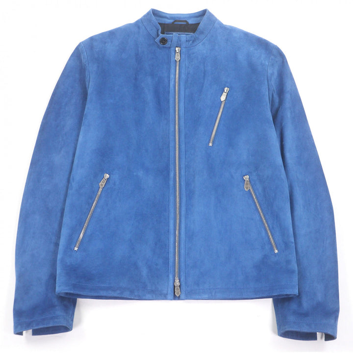 Great HERMES leather jacket COMMANDE PARTICULIERE Custom-made H logo zip