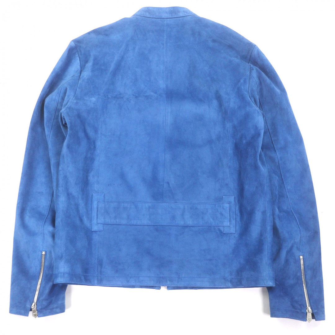 Great HERMES leather jacket COMMANDE PARTICULIERE Custom-made H logo zip