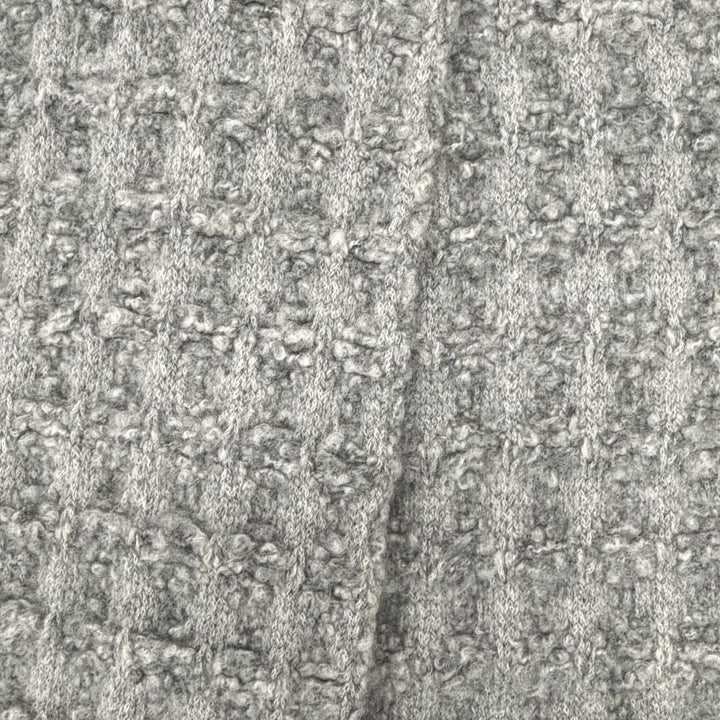 Great CHANEL Scarf gray cashmere Women 17B