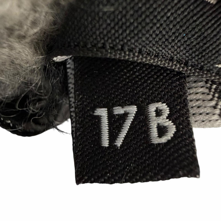 Great CHANEL Scarf gray cashmere Women 17B