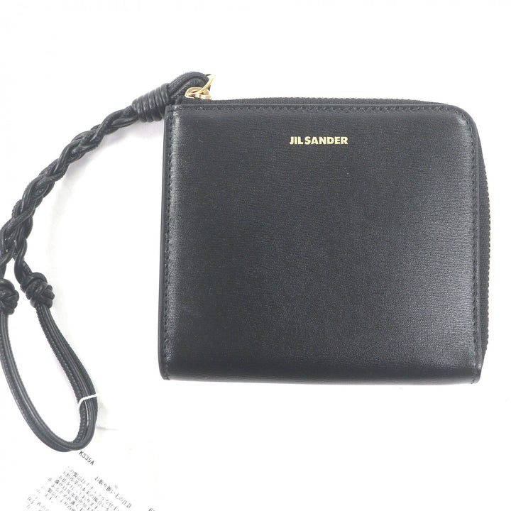 Pristine JIL SANDER Card Case CREDIT CARD PURSE TANGLE Compact wallet black