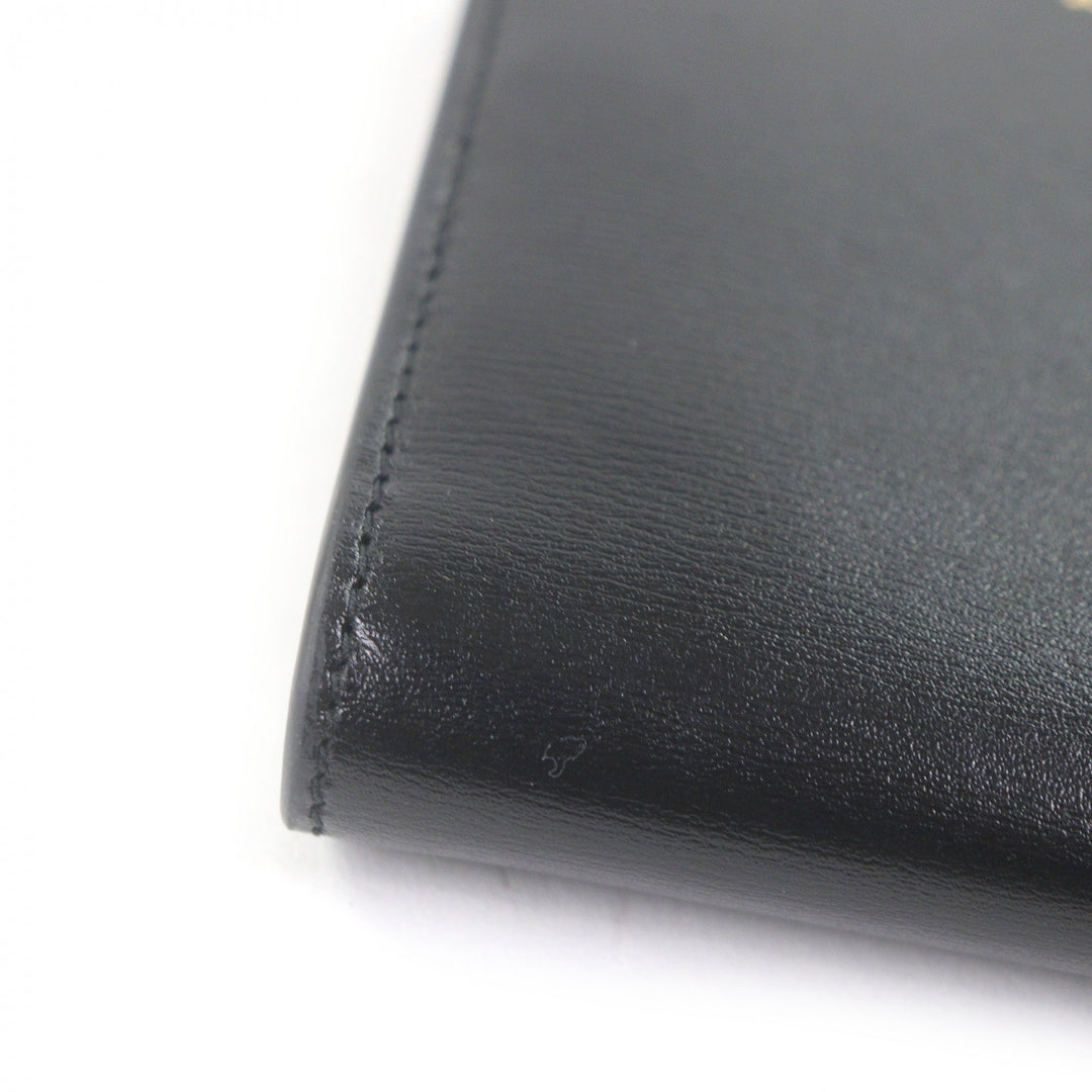 Pristine JIL SANDER Card Case CREDIT CARD PURSE TANGLE Compact wallet black