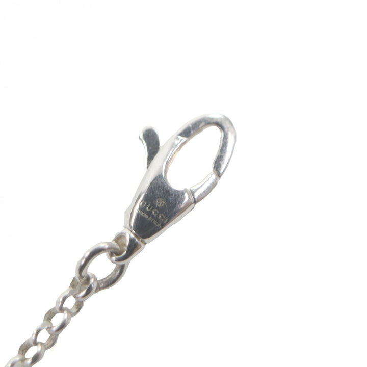 Excellent GUCCI Necklace Double G Key Chain Silver AG925 Women 627757