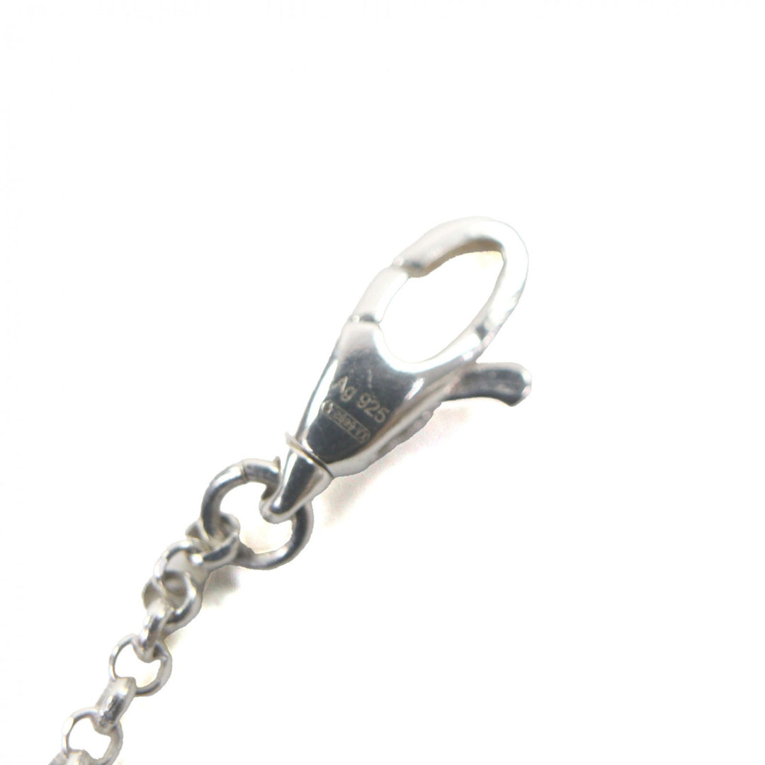 Excellent GUCCI Necklace Double G Key Chain Silver AG925 Women 627757