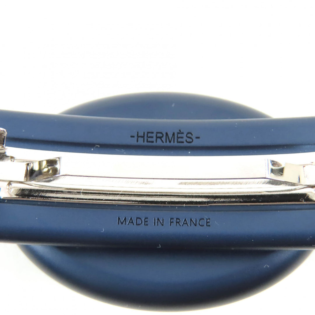 Pristine HERMES Valletta Tori Mayon PM ChÃ©ne Dunkel Navy aluminum Women