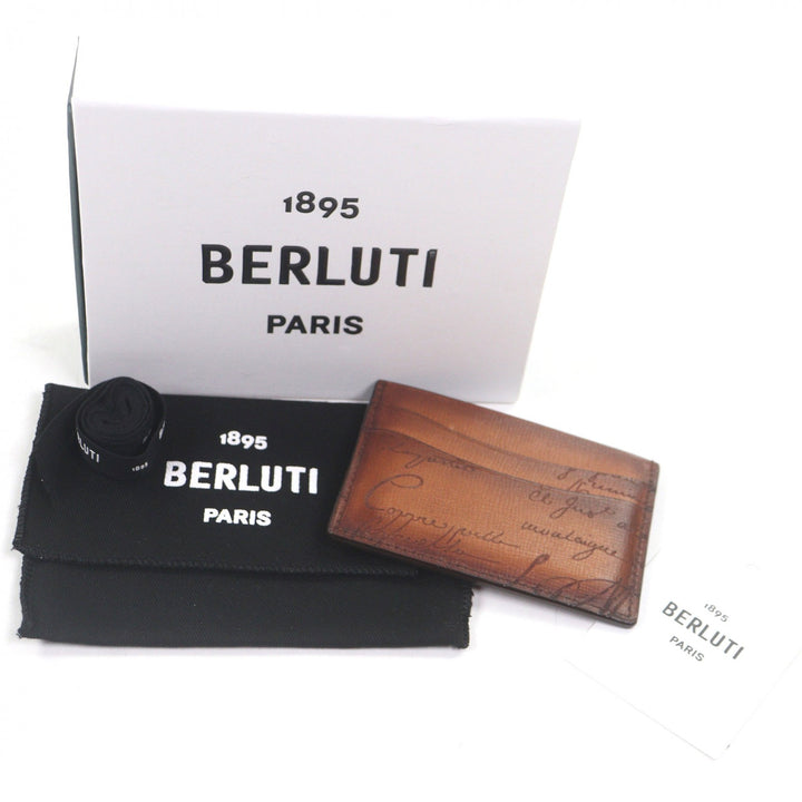 Excellent Berluti Card Case Bamboo Gradient Calligraphy Venezia Palmerato