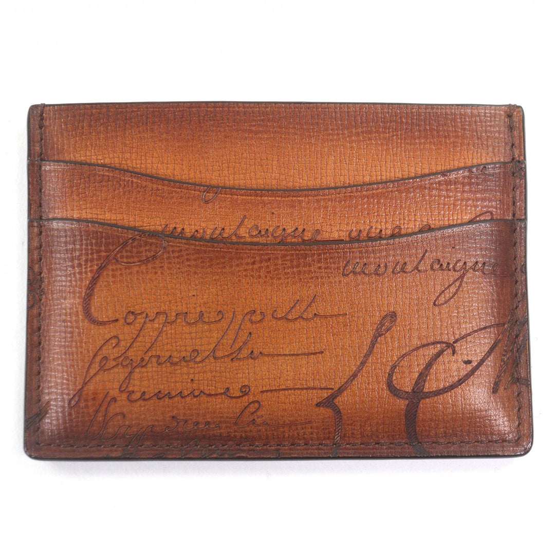 Excellent Berluti Card Case Bamboo Gradient Calligraphy Venezia Palmerato