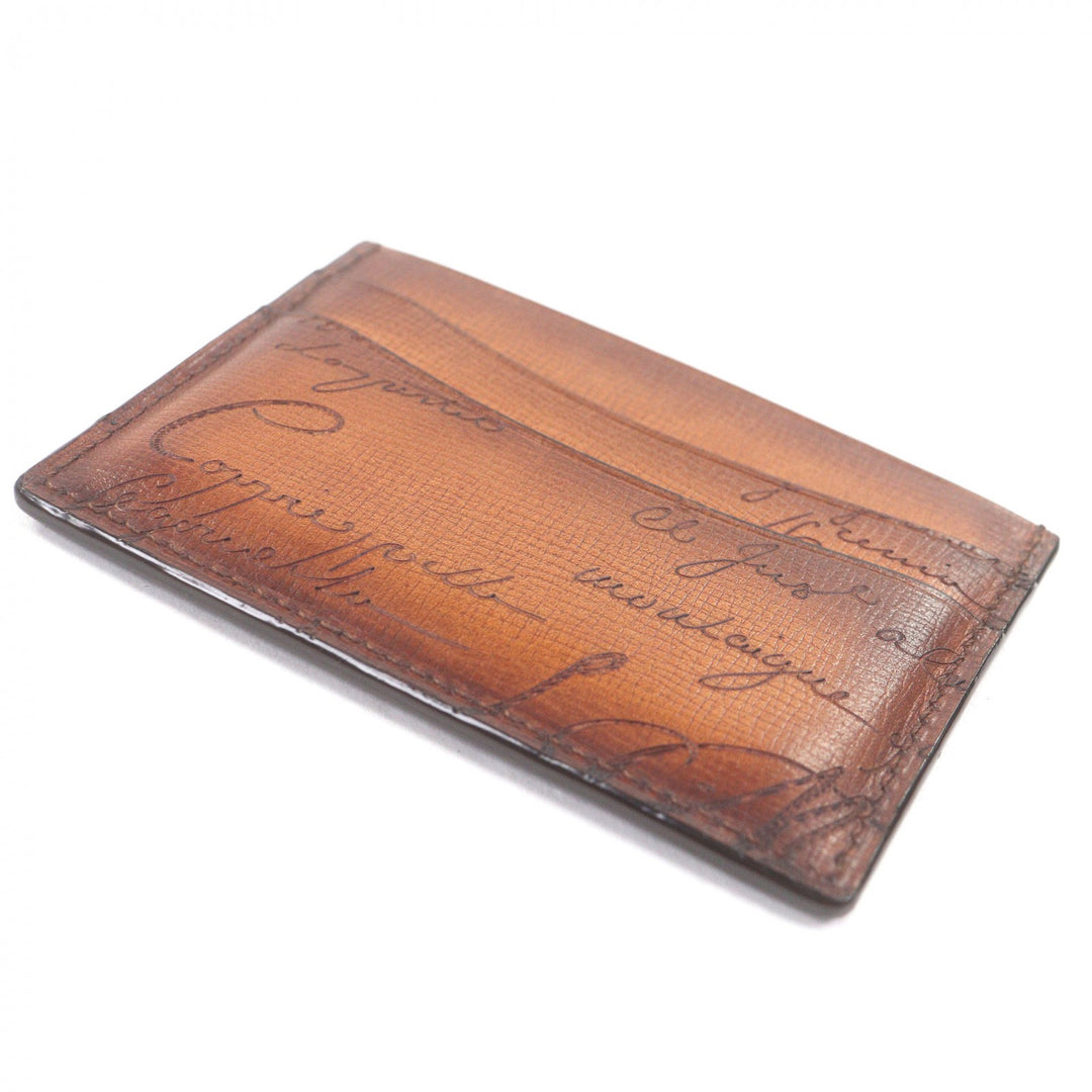 Excellent Berluti Card Case Bamboo Gradient Calligraphy Venezia Palmerato