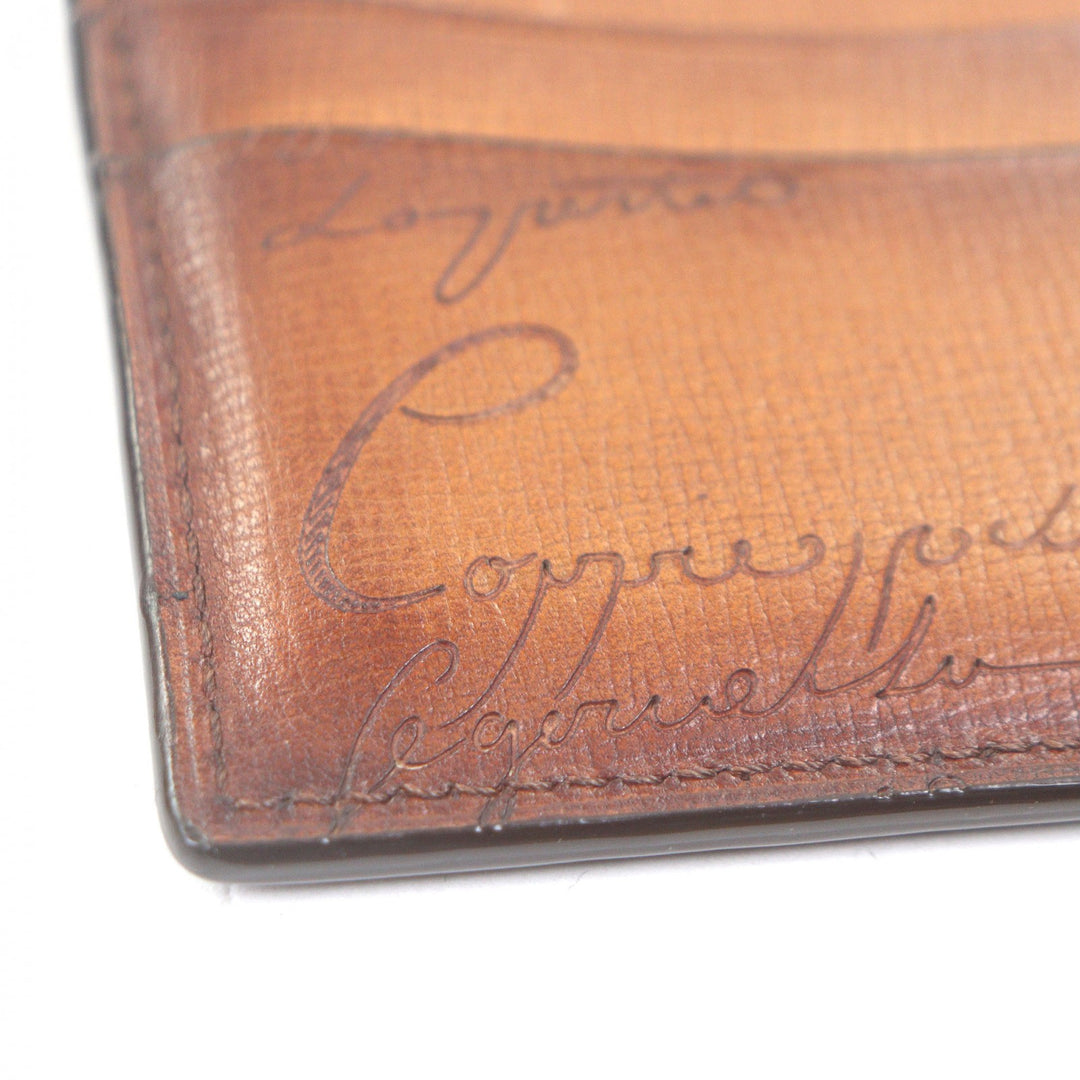 Excellent Berluti Card Case Bamboo Gradient Calligraphy Venezia Palmerato