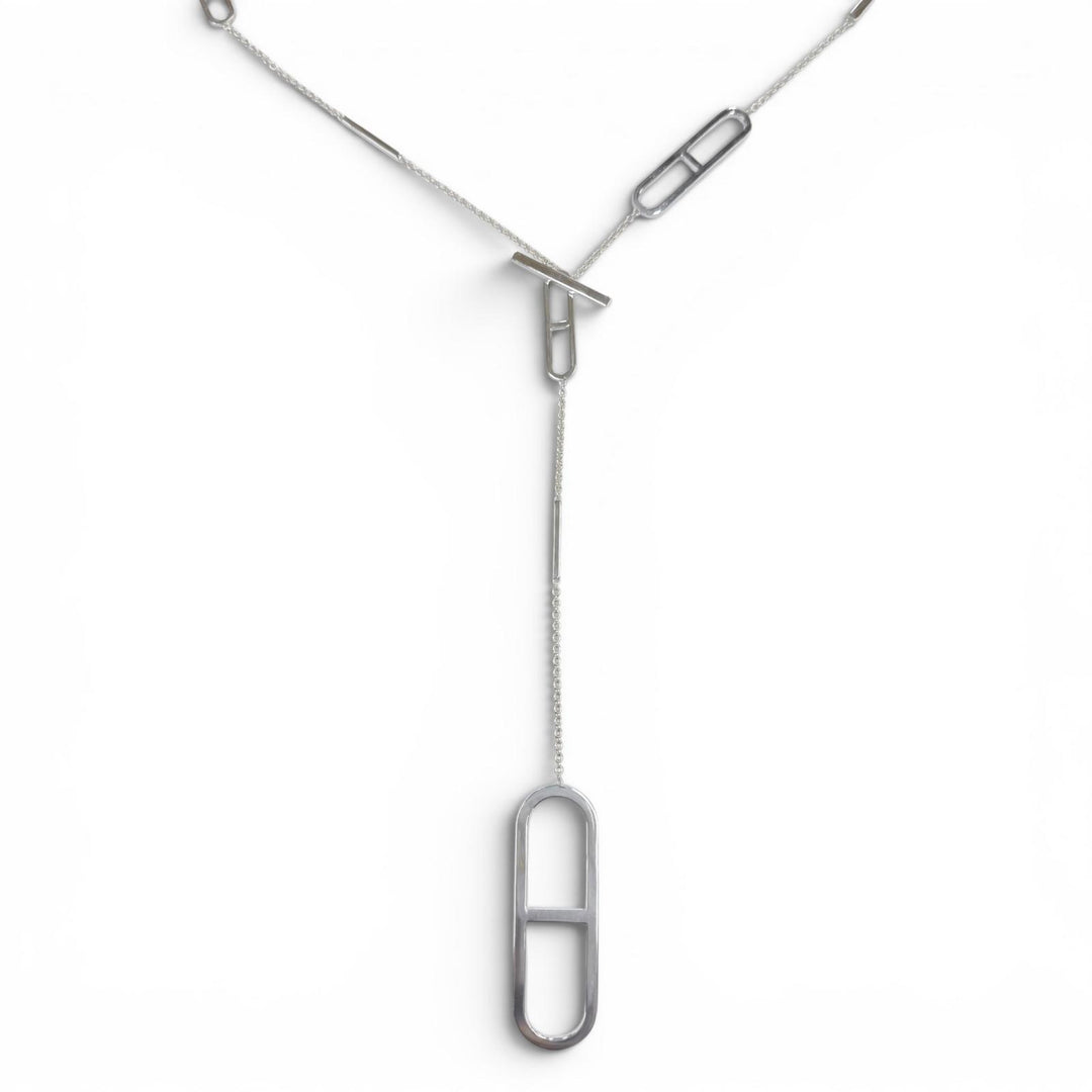Great HERMES Necklace Ever Shane Dunkle Silver 925 Women