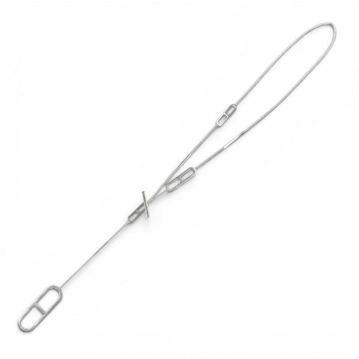 Great HERMES Necklace Ever Shane Dunkle Silver 925 Women