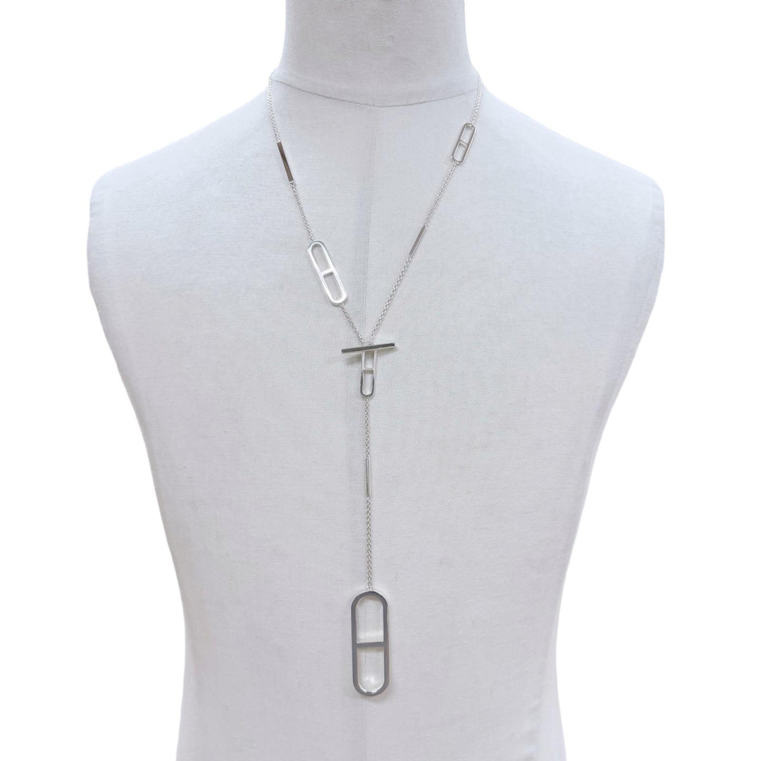 Great HERMES Necklace Ever Shane Dunkle Silver 925 Women
