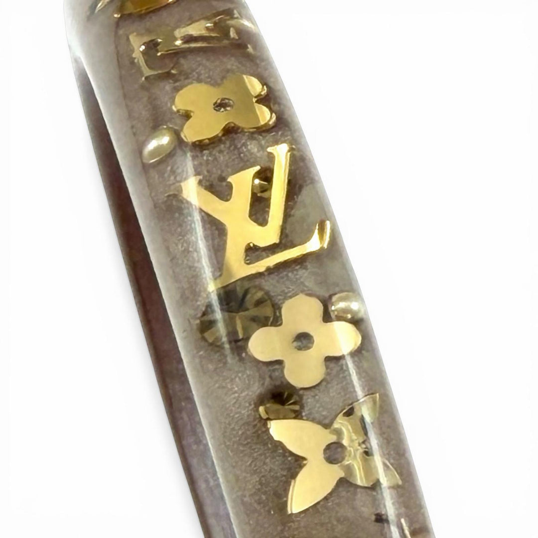 Excellent LOUIS VUITTON Bangle Brasserie Unclosure TPM Clear brown Women M65867