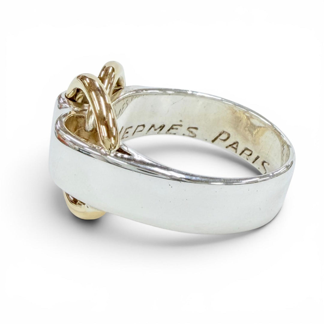 Excellent HERMES Ring ring Duzanow Ring Silver 925 mens