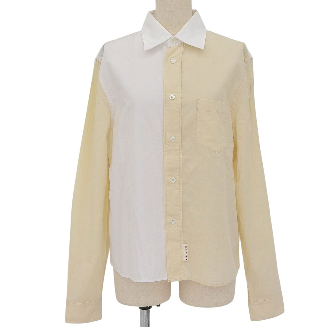 Excellent MARNI Long sleeve shirt white cotton Women 44