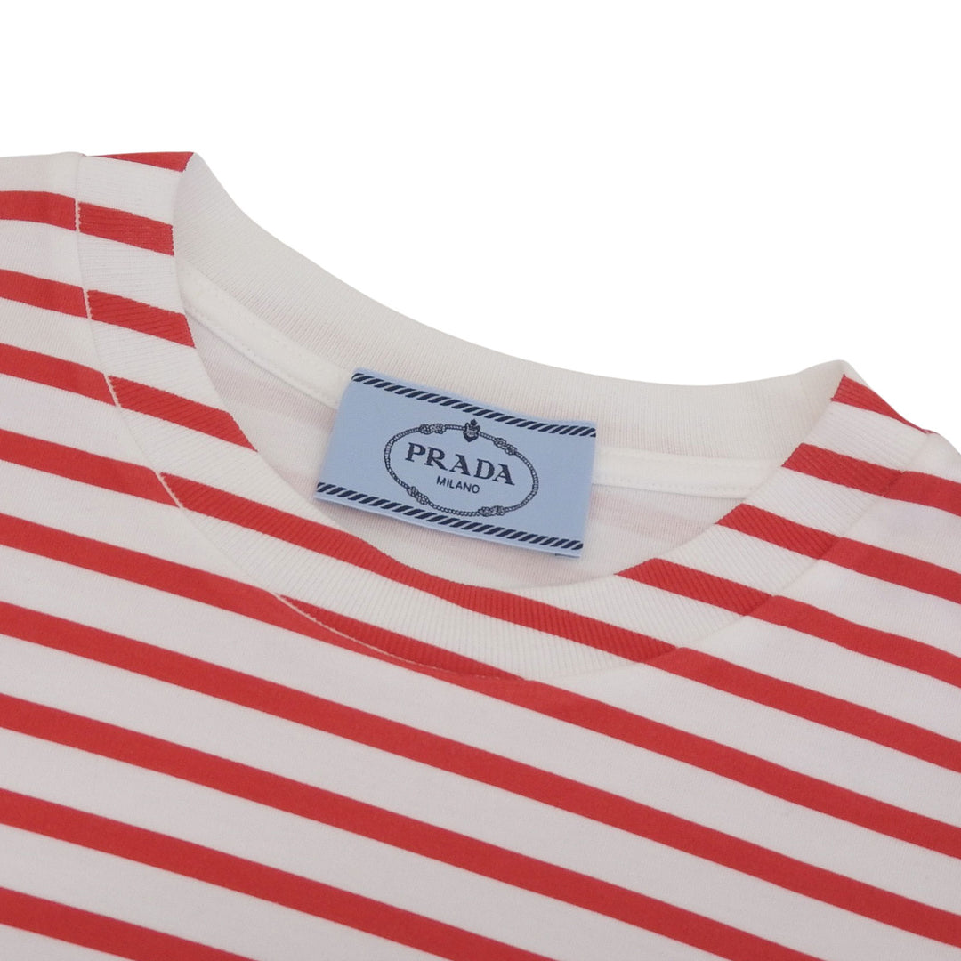 Pristine PRADA Short sleeve T-shirt Red cotton Women XS