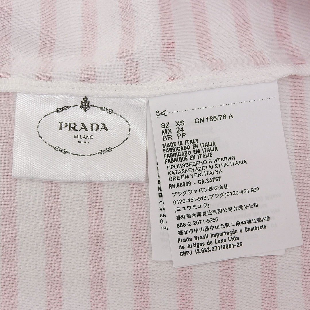 Pristine PRADA Short sleeve T-shirt Red cotton Women XS