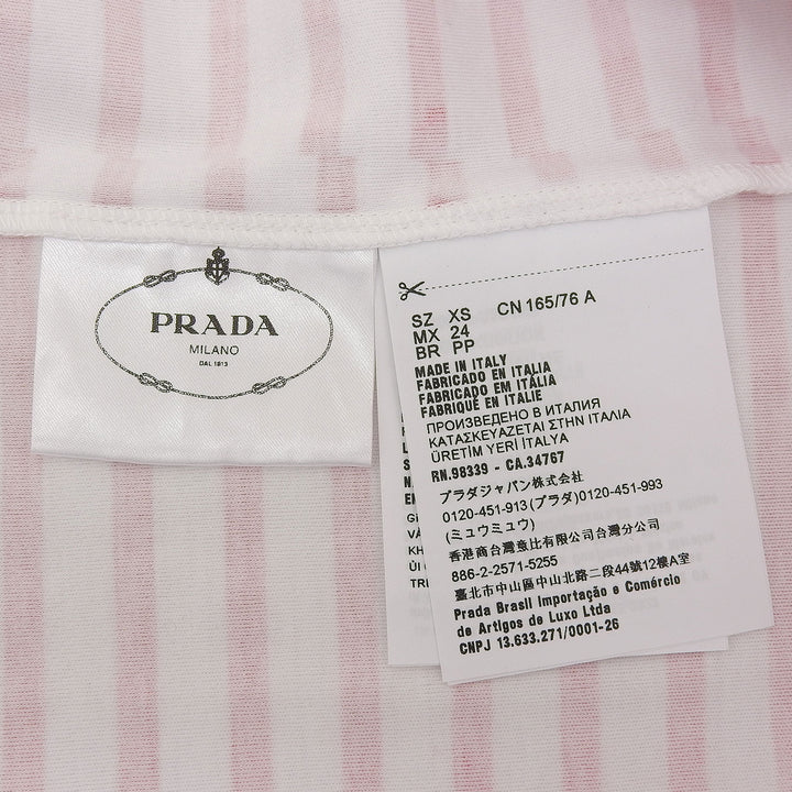 Pristine PRADA Short sleeve T-shirt Red cotton Women XS