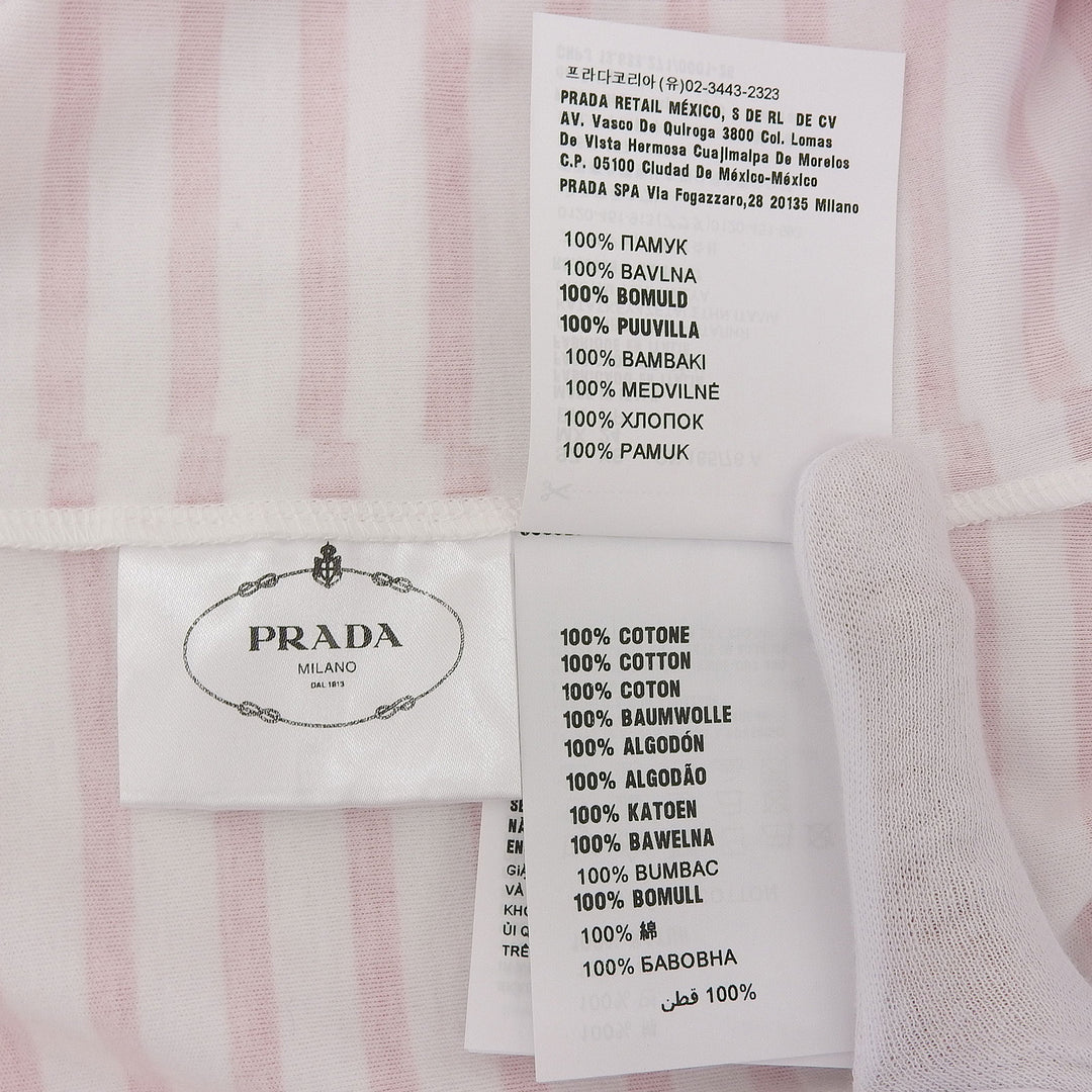 Pristine PRADA Short sleeve T-shirt Red cotton Women XS