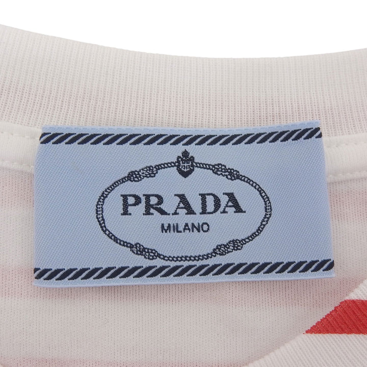Pristine PRADA Short sleeve T-shirt Red cotton Women XS