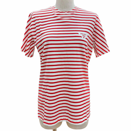 Pristine PRADA Short sleeve T-shirt Red cotton Women XS