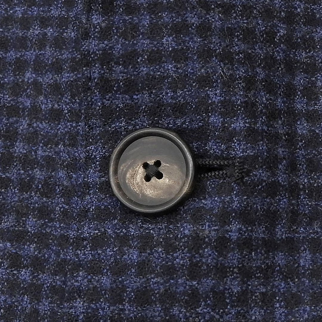 Excellent TAGLIATORE Jacket MONTECARLO Check single Navy mens 46 1SMC22K