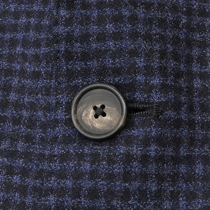Excellent TAGLIATORE Jacket MONTECARLO Check single Navy mens 46 1SMC22K