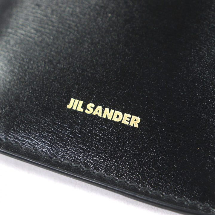 Excellent JIL SANDER Mobile case GIRO PHONE CASE Logo print shoulder bag black