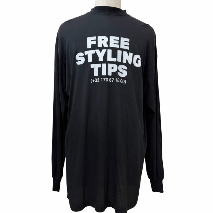 Great BALENCIAGA Long-sleeved T-shirt UNISEX Free Styling Tips Tee