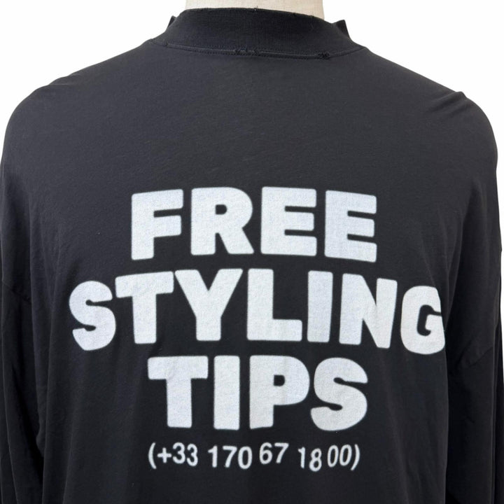 Great BALENCIAGA Long-sleeved T-shirt UNISEX Free Styling Tips Tee