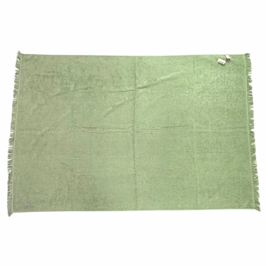Pristine HERMES towel Yachting Plage Teresa green cotton Women