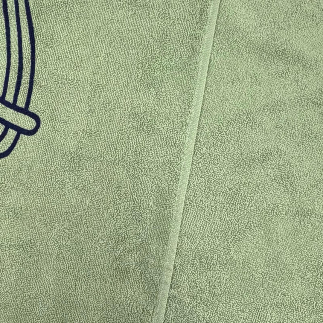 Pristine HERMES towel Yachting Plage Teresa green cotton Women