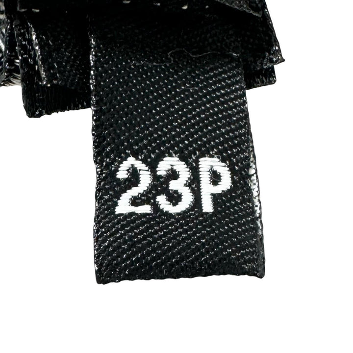 Excellent CHANEL Stall 23P COCO Mark Double C Large Size Fringe Navy cashmere