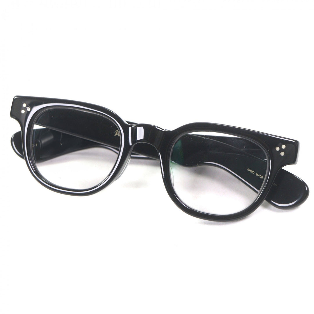 Great 銘品晴夫作 Glasses Wellington black mens ME-102