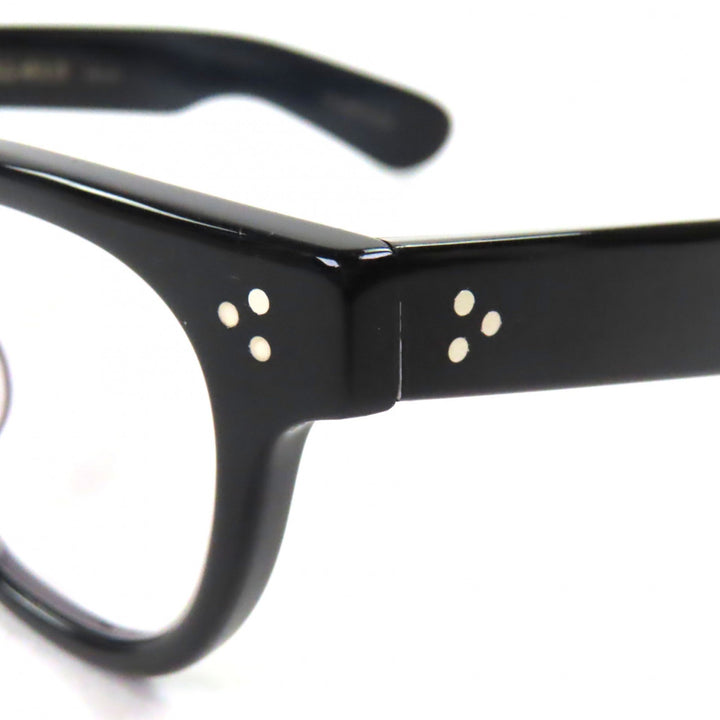 Great 銘品晴夫作 Glasses Wellington black mens ME-102