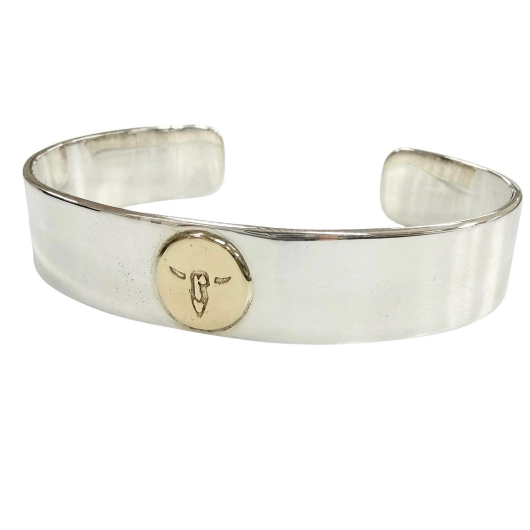 Great TADY&KING bracelet Flat bangle Longhorn Silver 925 mens M