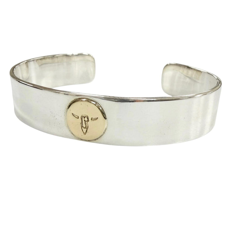 Great TADY&KING bracelet Flat bangle Longhorn Silver 925 mens M