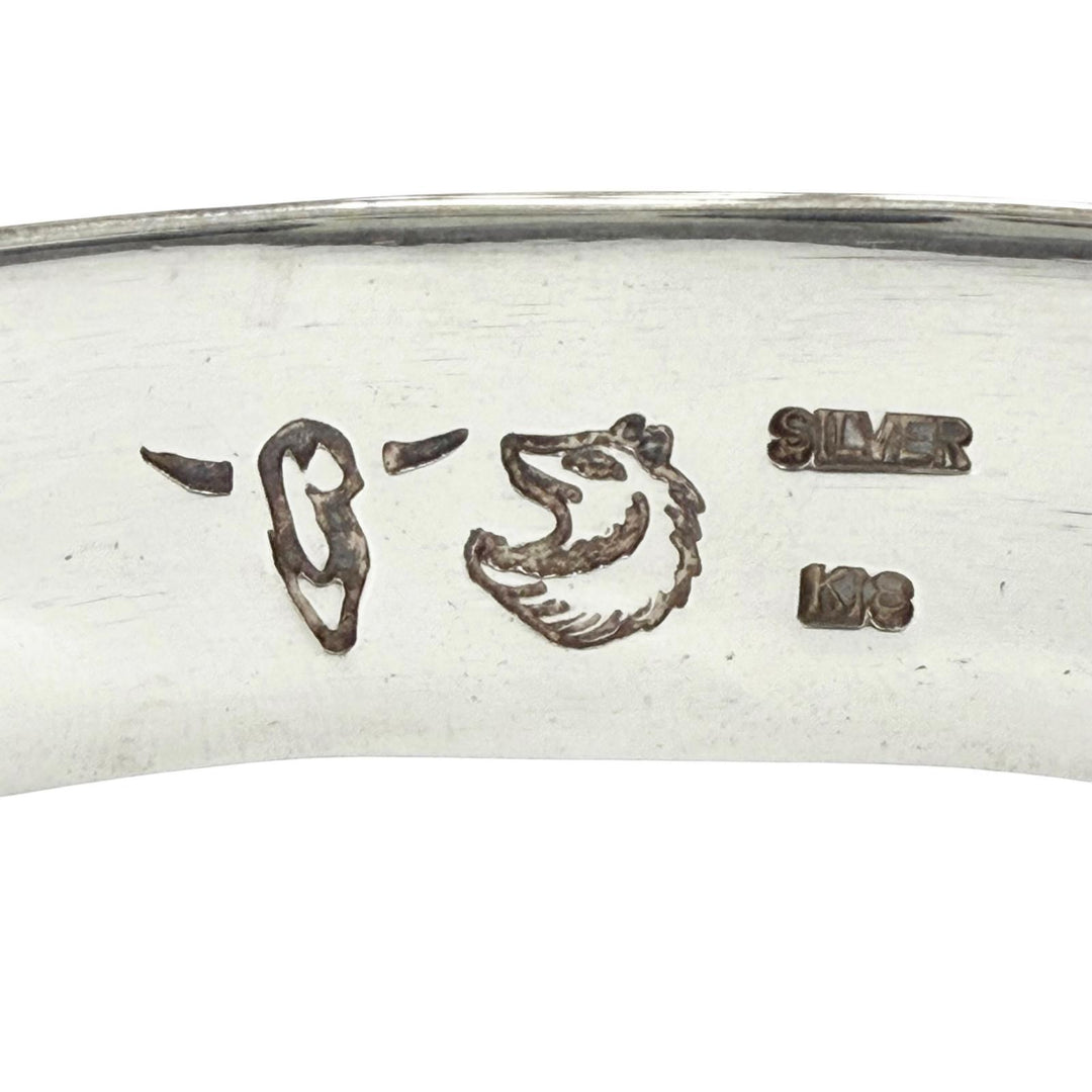 Great TADY&KING bracelet Flat bangle Longhorn Silver 925 mens M