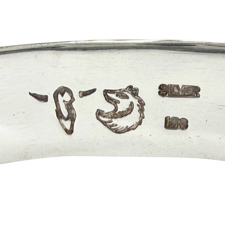 Great TADY&KING bracelet Flat bangle Longhorn Silver 925 mens M