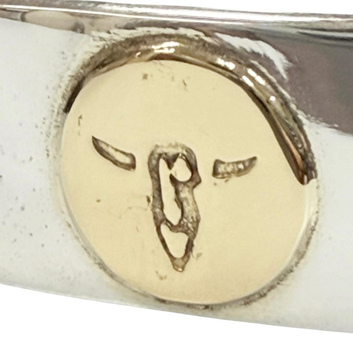 Great TADY&KING bracelet Flat bangle Longhorn Silver 925 mens M