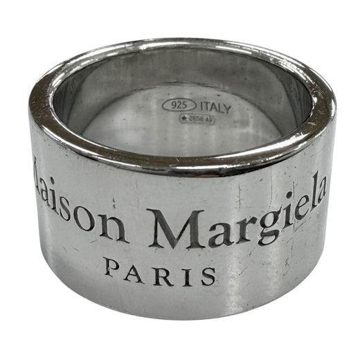 Great Maison Margiela Ring ring Logo engraving Silver 925 mens SM1UQ0038