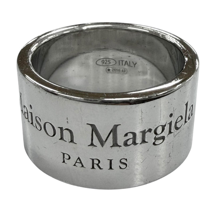 Great Maison Margiela Ring ring Logo engraving Silver 925 mens SM1UQ0038