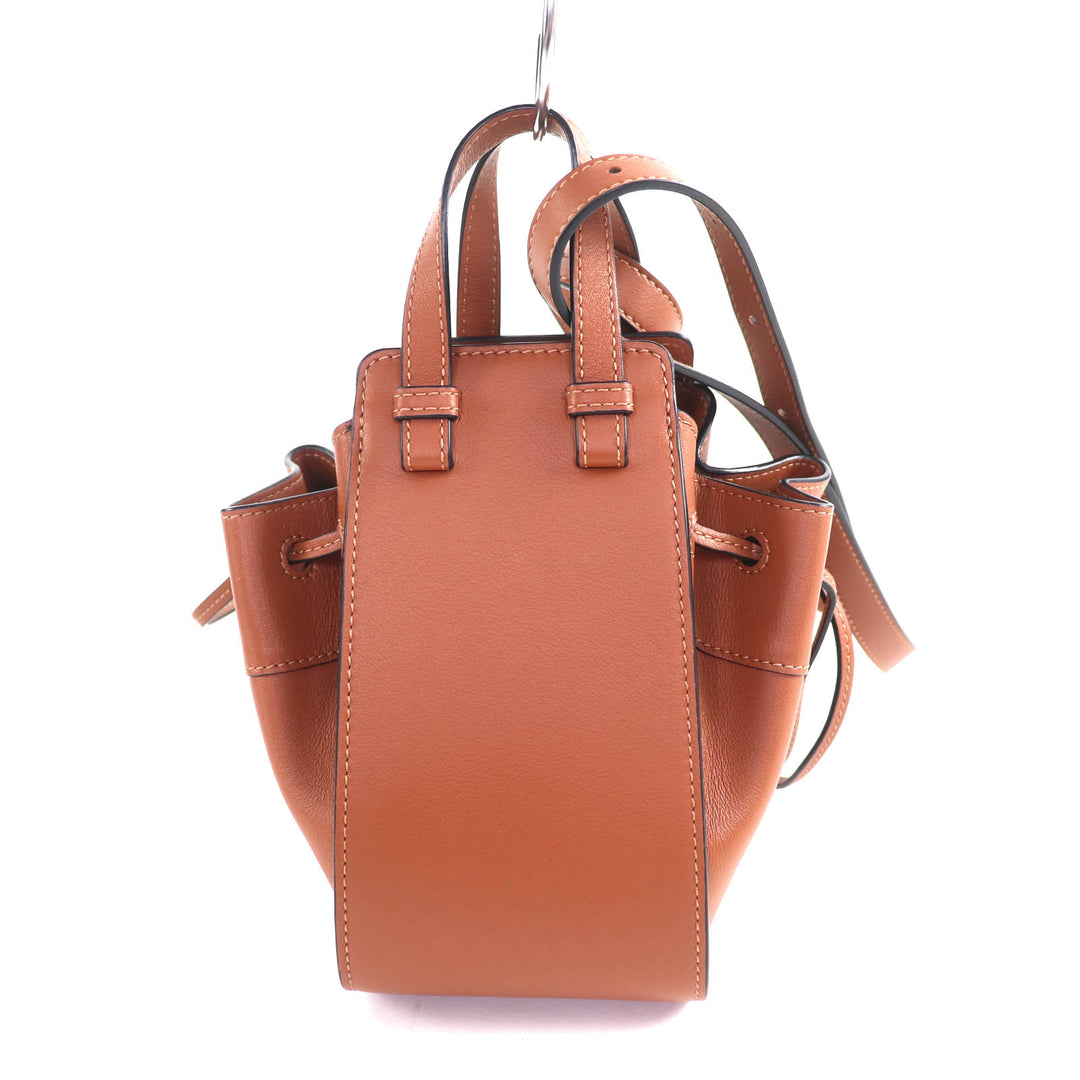 Excellent LOEWE Shoulder Bag Hammock Drawstring Mini 2WAY leather 314.30.V07